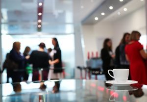 Coffee break at a conference